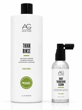 AG Hair Care Thikk Rinse Conditioner & Root Thickening Serum Volume Set